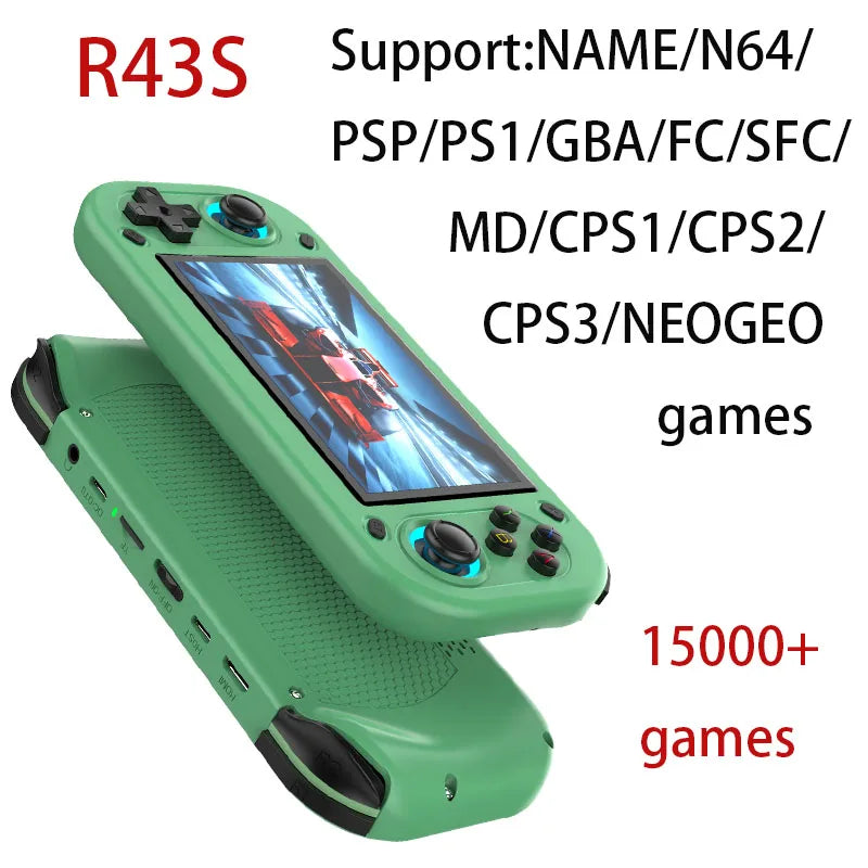 2025 NEW R43S Retro Handheld Video Game Console Linux System