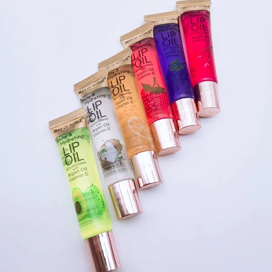 6Pcs Fruity Flavors Moisturizing Clear Lip Gloss