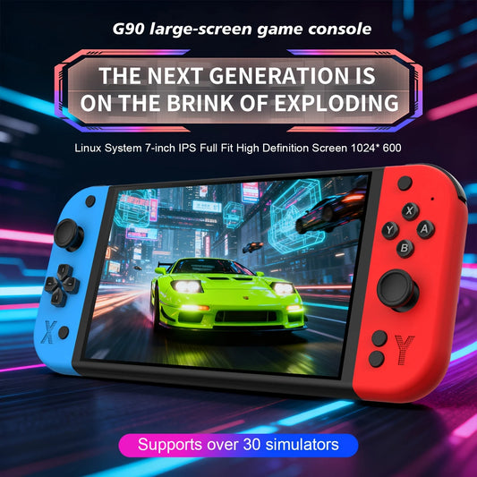 G90 Retro Gaming Console, 7-inch 4K HD